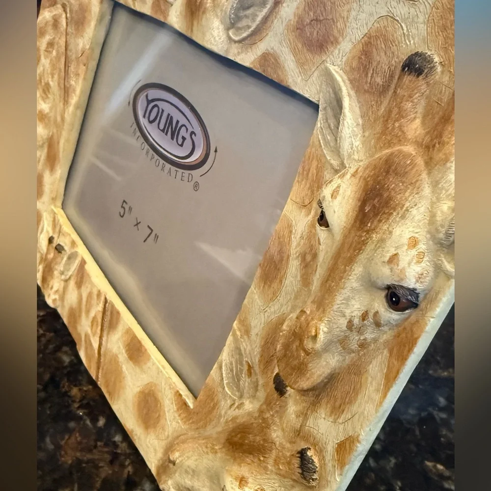 Vintage Young's Giraffe Picture Frame